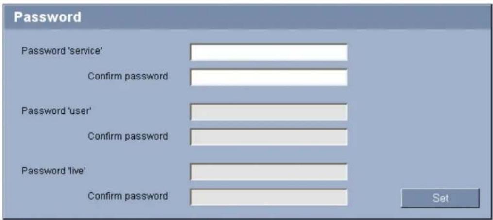 BOSCH VOT-320 - Advanced Mode: Password - 1