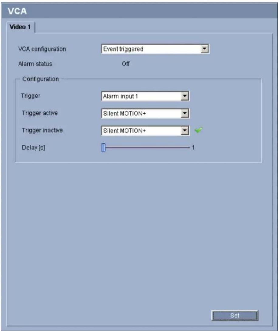 BOSCH VOT-320 - Advanced Mode: VCA Event triggered - 1