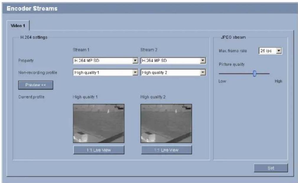 BOSCH VOT-320 - Advanced Mode: Encoder Streams - 1