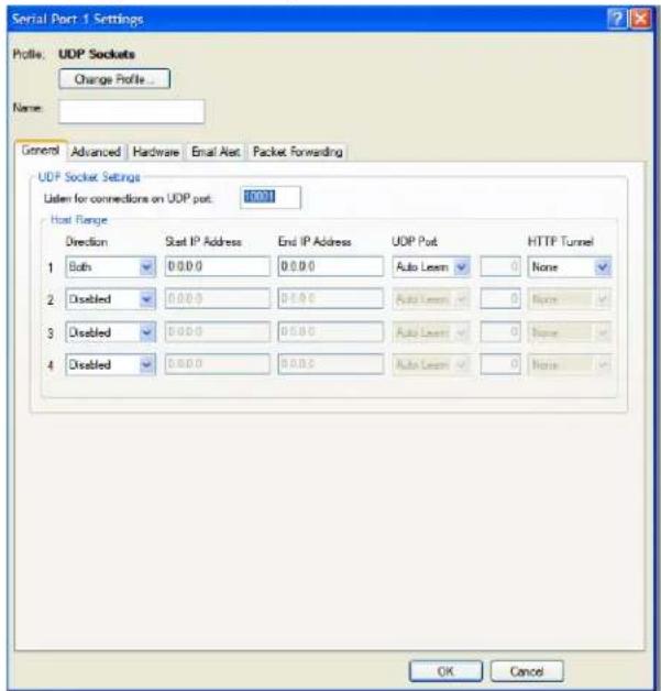 Perle IOLAN SCG50 - UDP Sockets Profile - 2