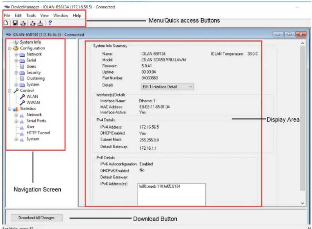 Perle IOLAN SCG50 - Navigating the DeviceManager - 1