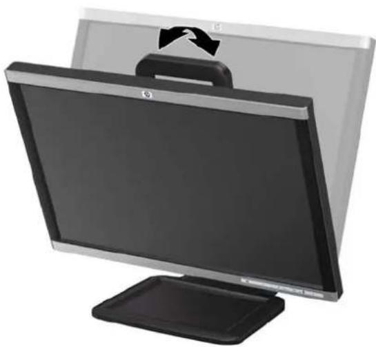 HP Advantage LA2405x - Adjusting the Monitor - 2