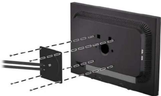 HP Advantage LA2405x - Mounting the Monitor - 2