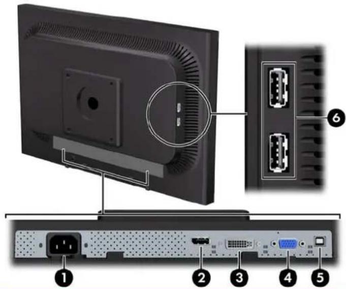 HP Advantage LA2405x - Rear Components - 1
