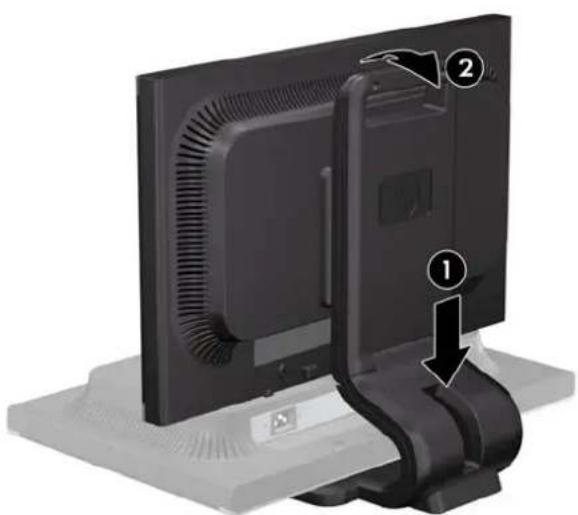 HP Advantage LA2405x - Unfolding the Monitor Pedestal Base - 2