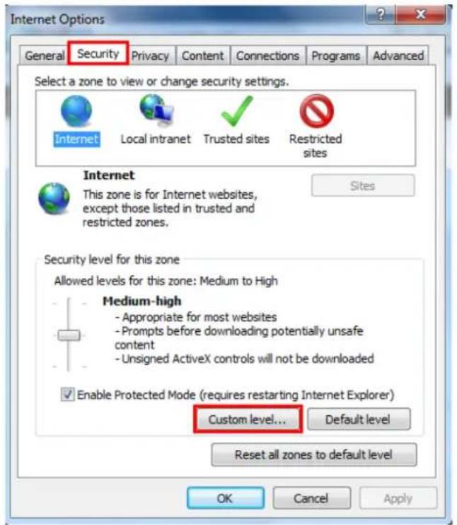 EverFocus NeVio EHN1320 - Settings for Microsoft Internet Explorer - 2
