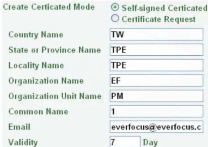 EverFocus NeVio EHN1320 - Self-Signed Certificated - 1