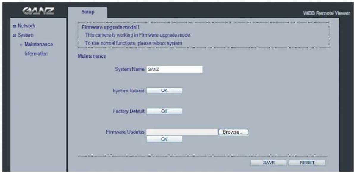 Ganz PixelPro ZN-MDI243M-IR - Changing to Firmware Update Mode... - 2