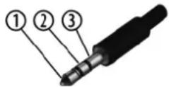 Harley Benton HBV 870WH - Three-pole 1/8" mini phone jack (stereo, unbalanced) - 1