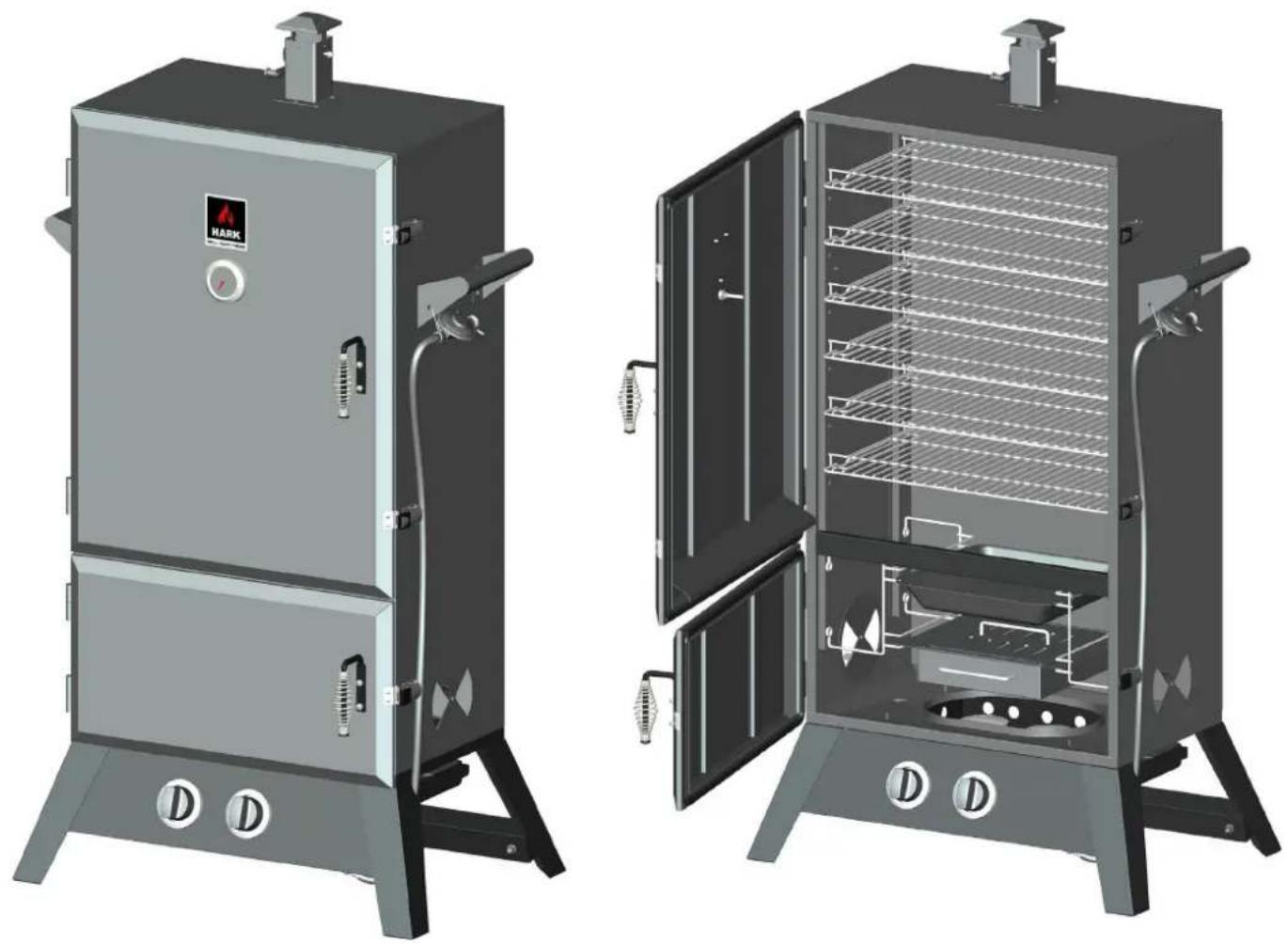 Hark Big Boss Gas Smoker - Procedure: - 1
