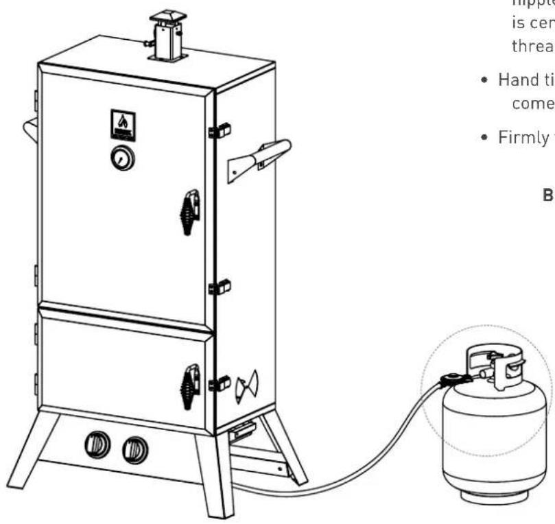 Hark Big Boss Gas Smoker - DANGER - 2