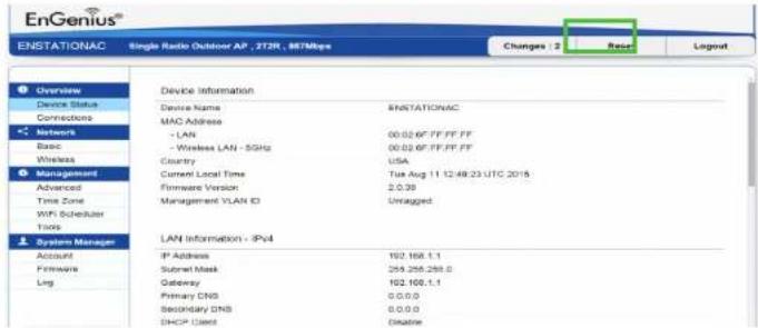 ENGENIUS AC867 - Reset - 1