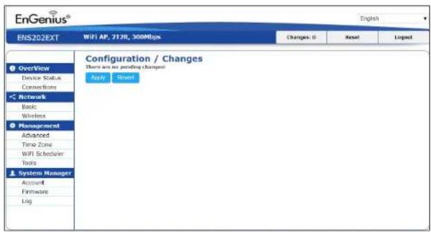 ENGENIUS AC867 - Save Changes - 1
