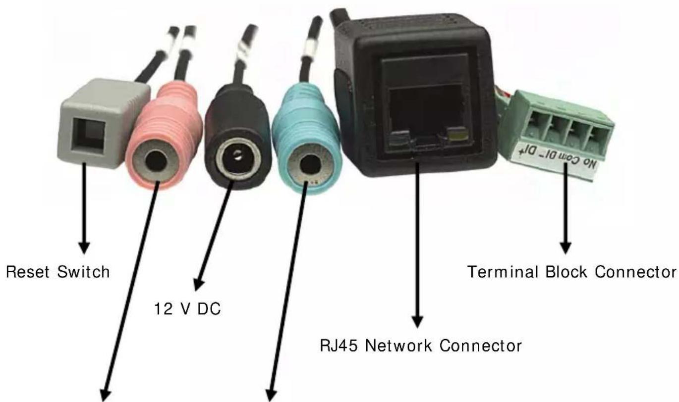 Reset Switch 12 V DC Terminal Block Connector RJ45 Network Connector No Com-DI+