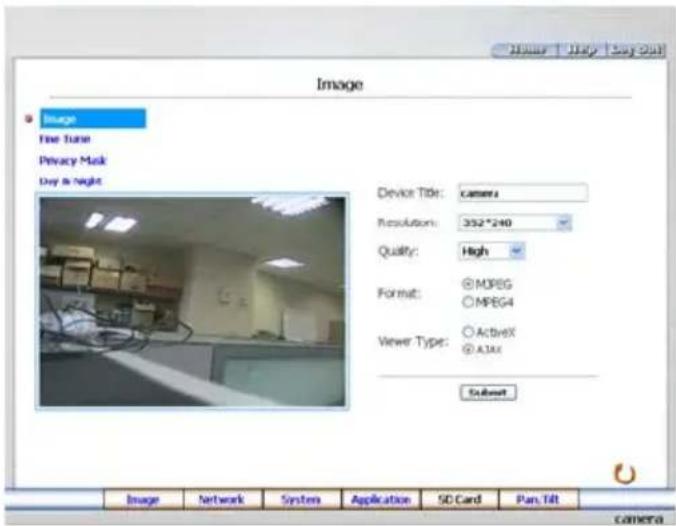 Ganz iPak DDK-1500 - Change Image Setting - 1