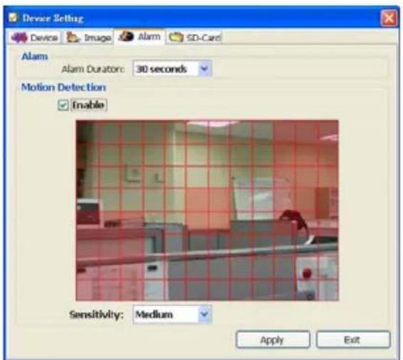 Ganz iPak DDK-1500 - Alarm Setting page (4) SD-card Setting page - 1