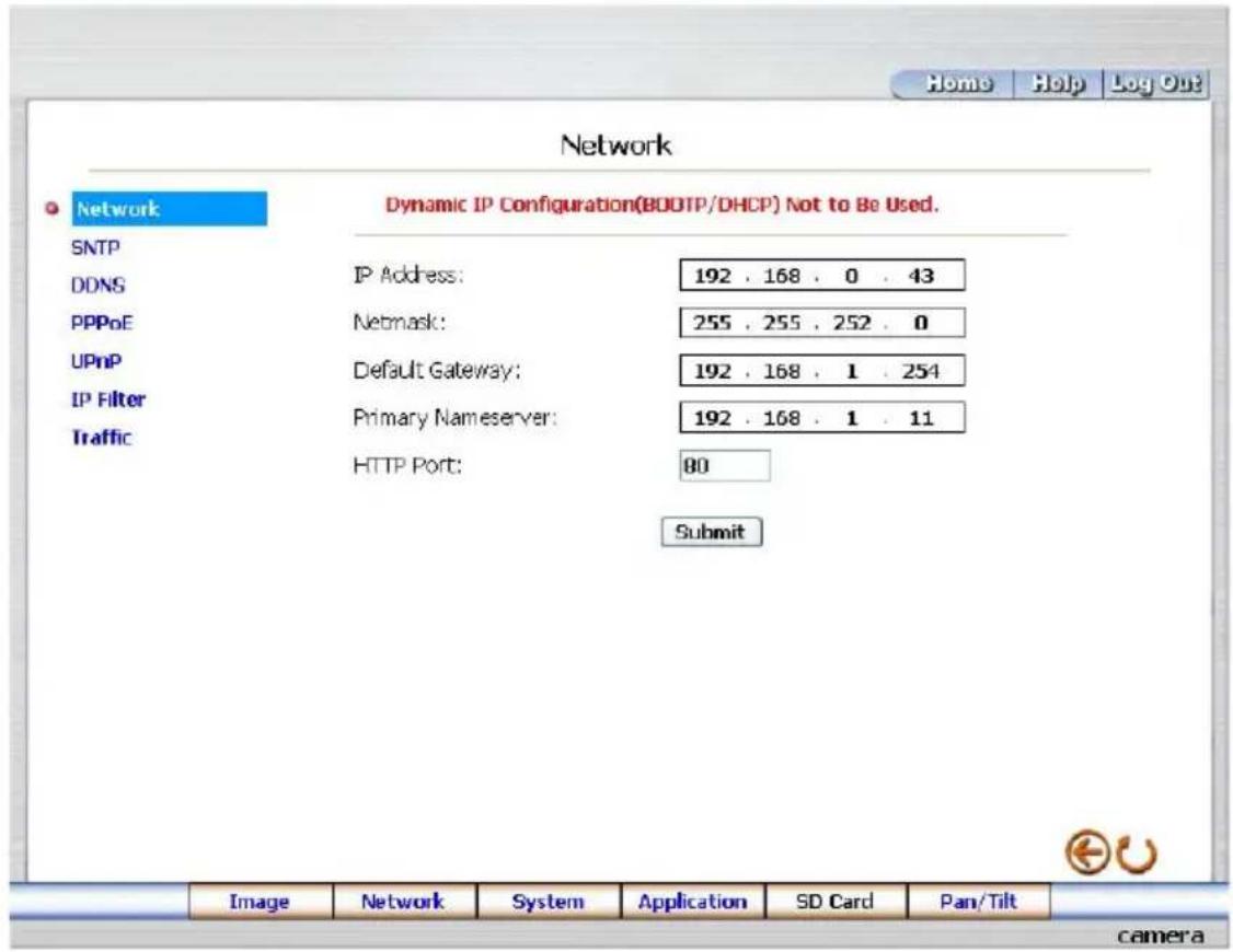 Ganz iPak DDK-1500 - Change the Network Setting - 1