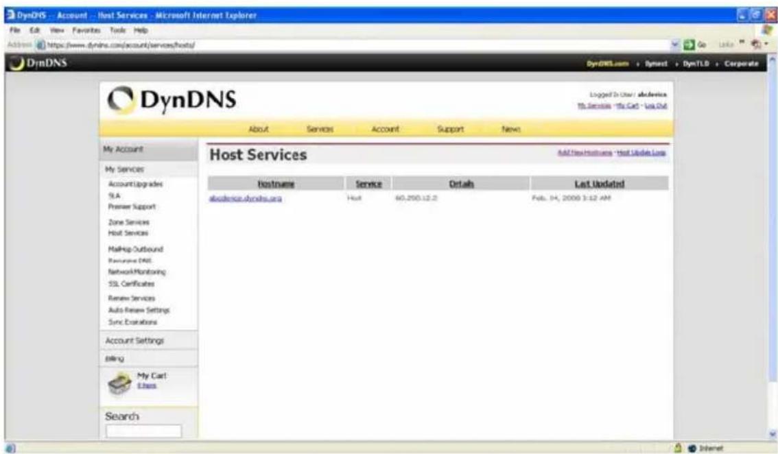 Ganz iPak DDK-1500 - Set up the DDNS - 5