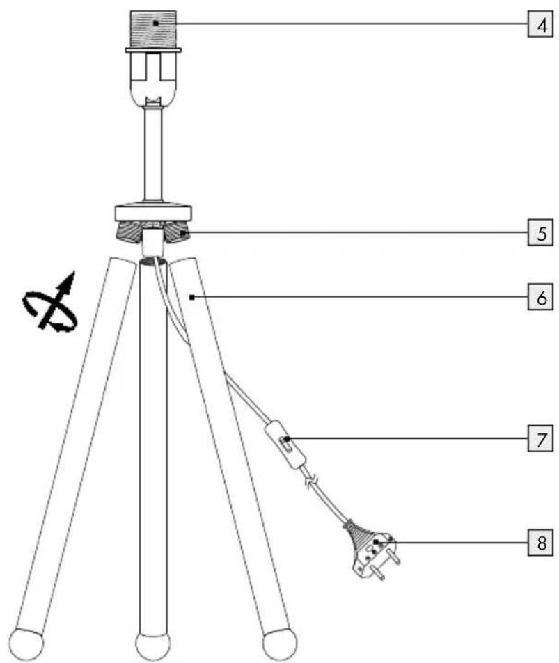 Livarno Lux IAN 287013 - LEDOWA LAMPA STOŁOWA - 3