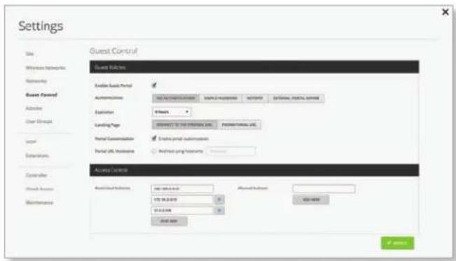 Ubiquiti Networks UniFi UAP-AC Outdoor - Guest Policies - 1
