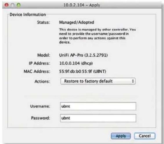 Ubiquiti Networks UniFi UAP-AC Outdoor - Reset - 1