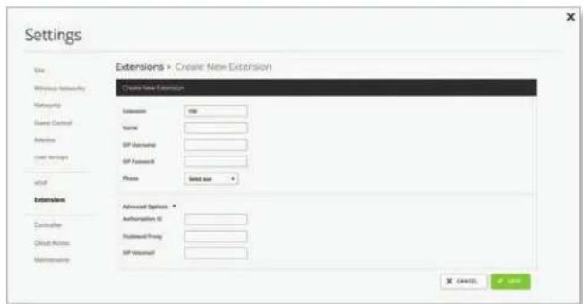 Ubiquiti Networks UniFi UAP-AC Outdoor - Create or Edit an Extension - 1