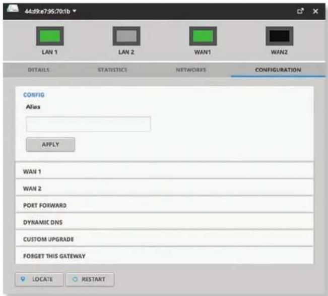Ubiquiti Networks UniFi UAP-AC Outdoor - UniFi Security Gateway – Configuration - 1