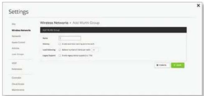 Ubiquiti Networks UniFi UAP-AC Outdoor - Settings > Wireless Networks - 3