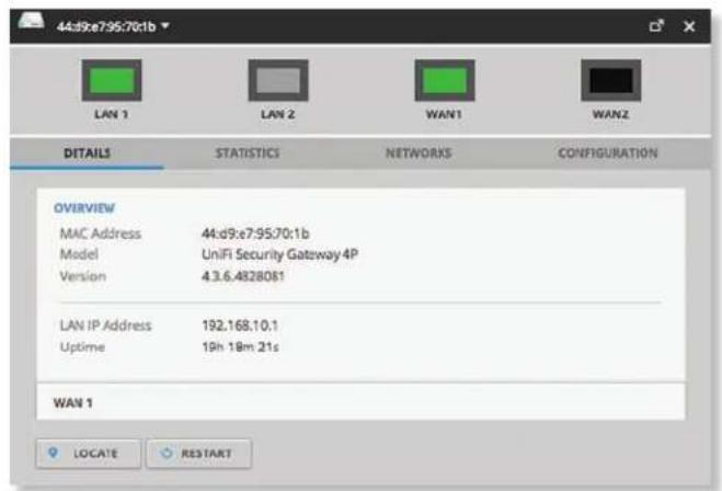 Ubiquiti Networks UniFi UAP-AC Outdoor - UniFi Security Gateway – Details - 1