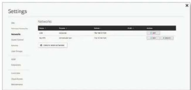 Ubiquiti Networks UniFi UAP-AC Outdoor - Settings > Networks - 1
