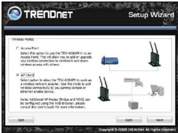 TRENDNET TEW-650AP - AP CLIENT MODE - 7