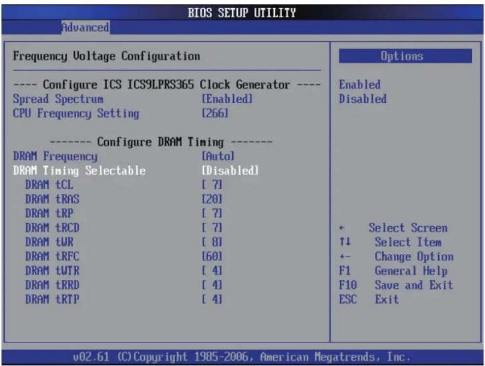 Shuttle XPC XG41 - Frequency Voltage Configuration - 1