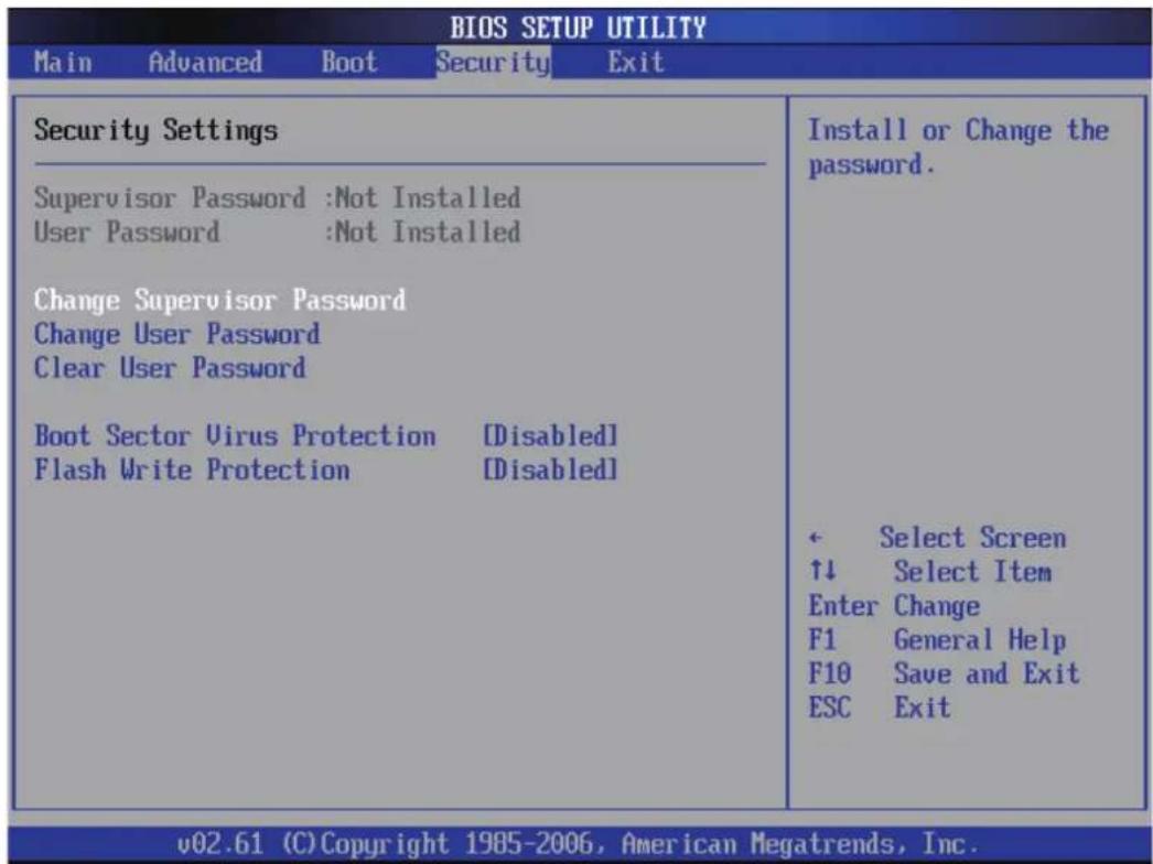 Shuttle XPC XG41 - Security - 1