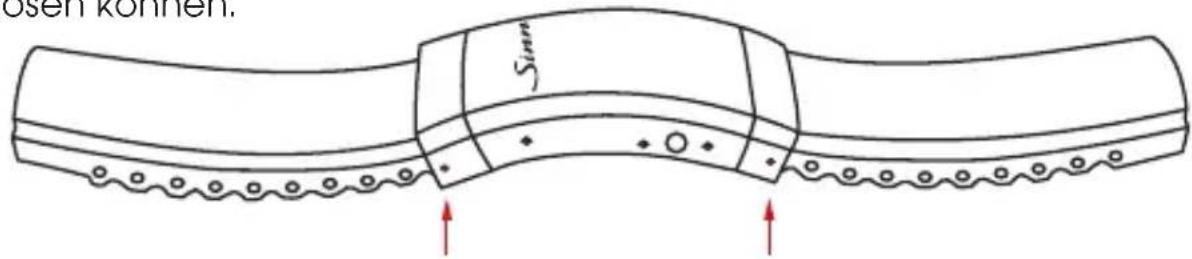 Sinn 556 - Kürzen des Silikonarmbandes - 1