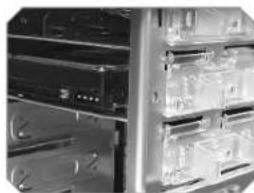 THERMALTAKE Armour VA8003BWS - 5.25" to 3.5" Drive Tray Device Installation. - 9