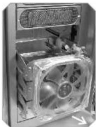 THERMALTAKE Armour VA8003BWS - Removable 12cm Fan cage with 3HDD - 3