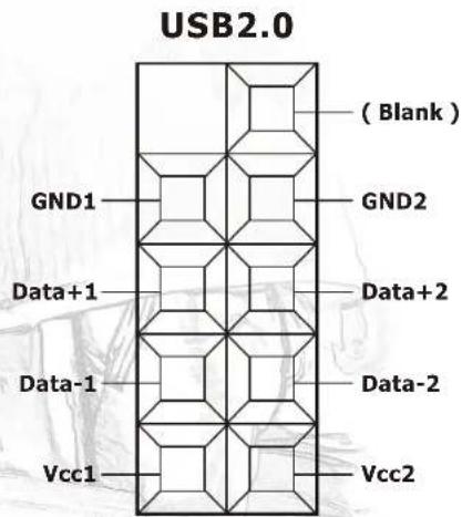 USB2.0 (Blank) GND1 GND2 Data+1 Data+2 Data-1 Data-2 Vcc1 Vcc2