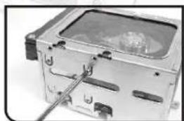 THERMALTAKE Lanbox VF1000 - 2-3-1 Install HDD on the HDD rack 2-3-2 Install HDD on the side of optical drive tray - 5
