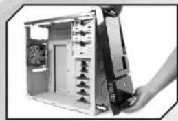 THERMALTAKE Wing RS 100 - 2-3 External 3.5" device installation - 1