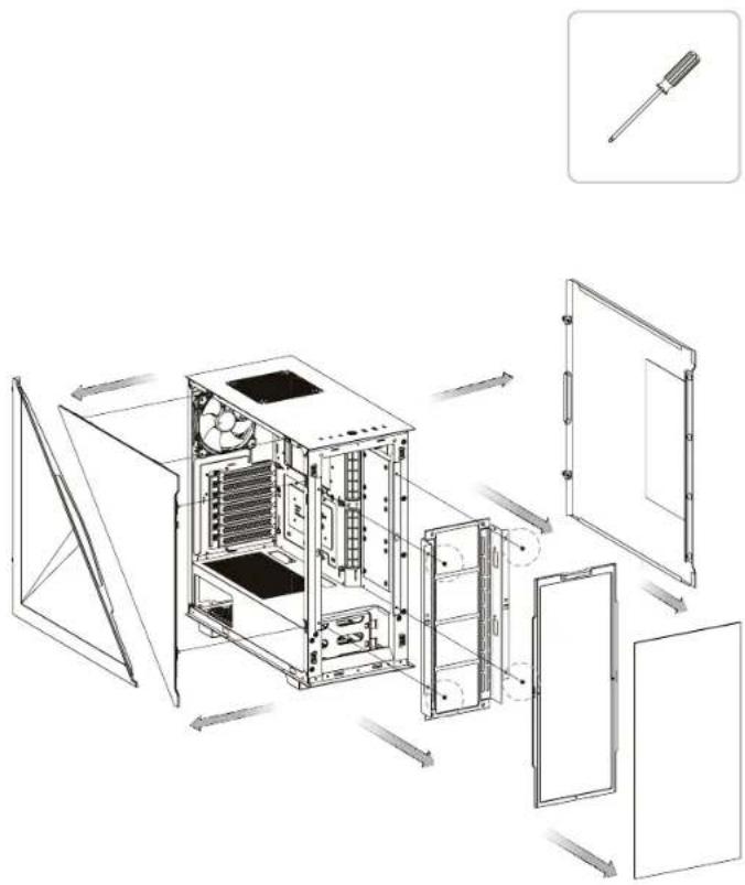 THERMALTAKE Divider 300 TG - Remove Components - 2