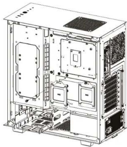 THERMALTAKE Divider 300 TG - 2.5" HDD Installation - 3