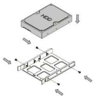 THERMALTAKE Divider 300 TG - 2.5" HDD Installation - 2
