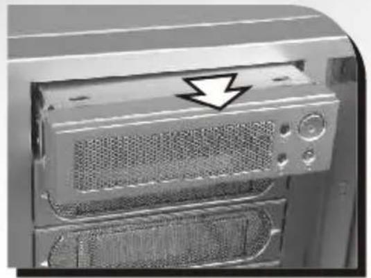 THERMALTAKE Armour LCS VE2000 - Installing 3.5" Device to Drive Tray With Power Button - 2