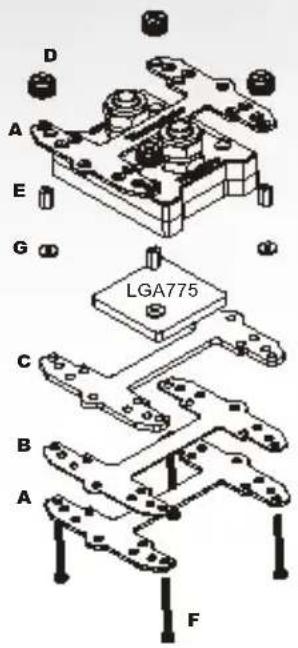 THERMALTAKE Armour LCS VE2000 - Clip the Waterblock on CPU (Intel P4 LGA775) - 3