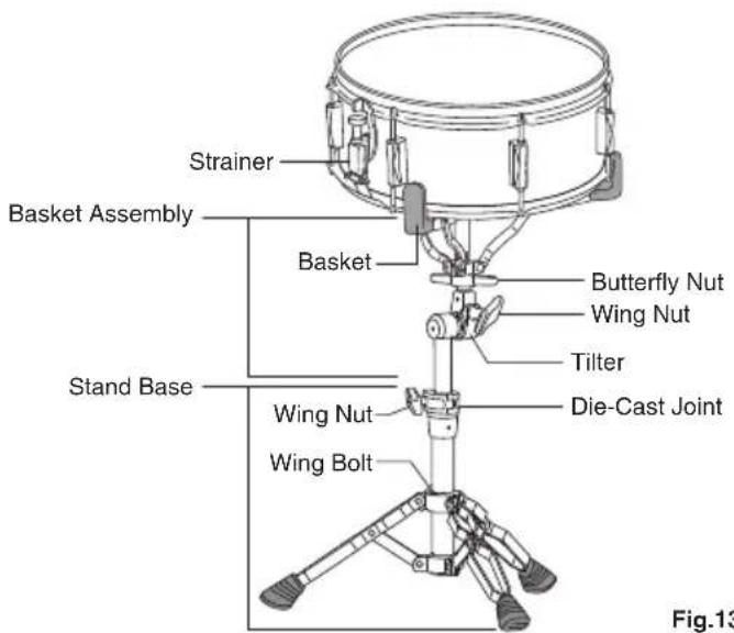Pearl Sports Decade Maple Stand - Setting the Snare Drum - 1