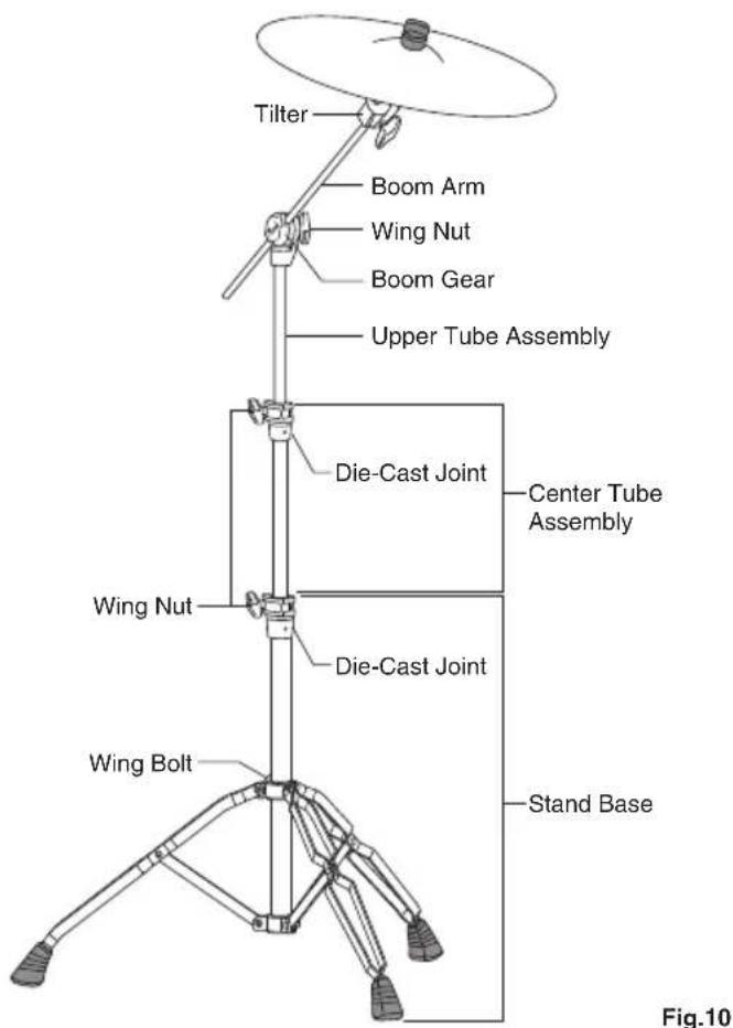 Pearl Sports Decade Maple Stand - Cymbal / Boom Stand Assembly - 1