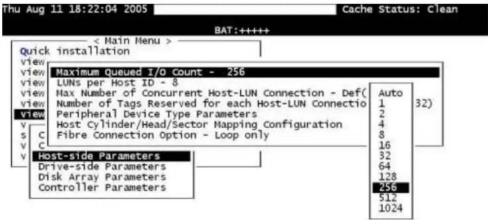 Infortrend EonStor GS 3024 - Maximum Queued I/O Count - 1