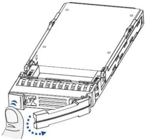 Infortrend EonStor GSa 3025 - Installing the hard drive into the drive tray and enclosure - 1