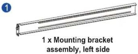 Infortrend EonStor GSa 3025 - Rack ear mount kit contents - 1