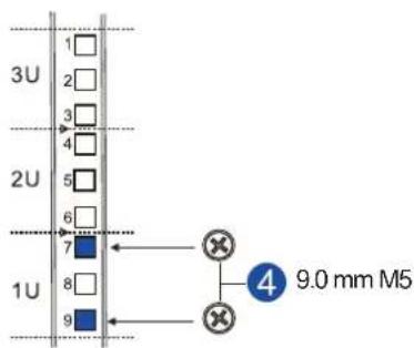 Infortrend EonStor GSa 3025 - Assembling the rack ear mount kit - 2